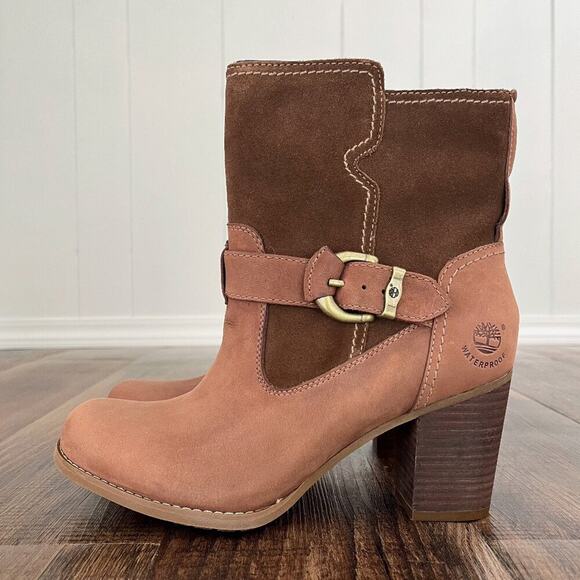 Timberland Earthkeepers Rudston Mid Waterproof Boot Pull On Buckle Size 8 Brown - Picture 2 of 16